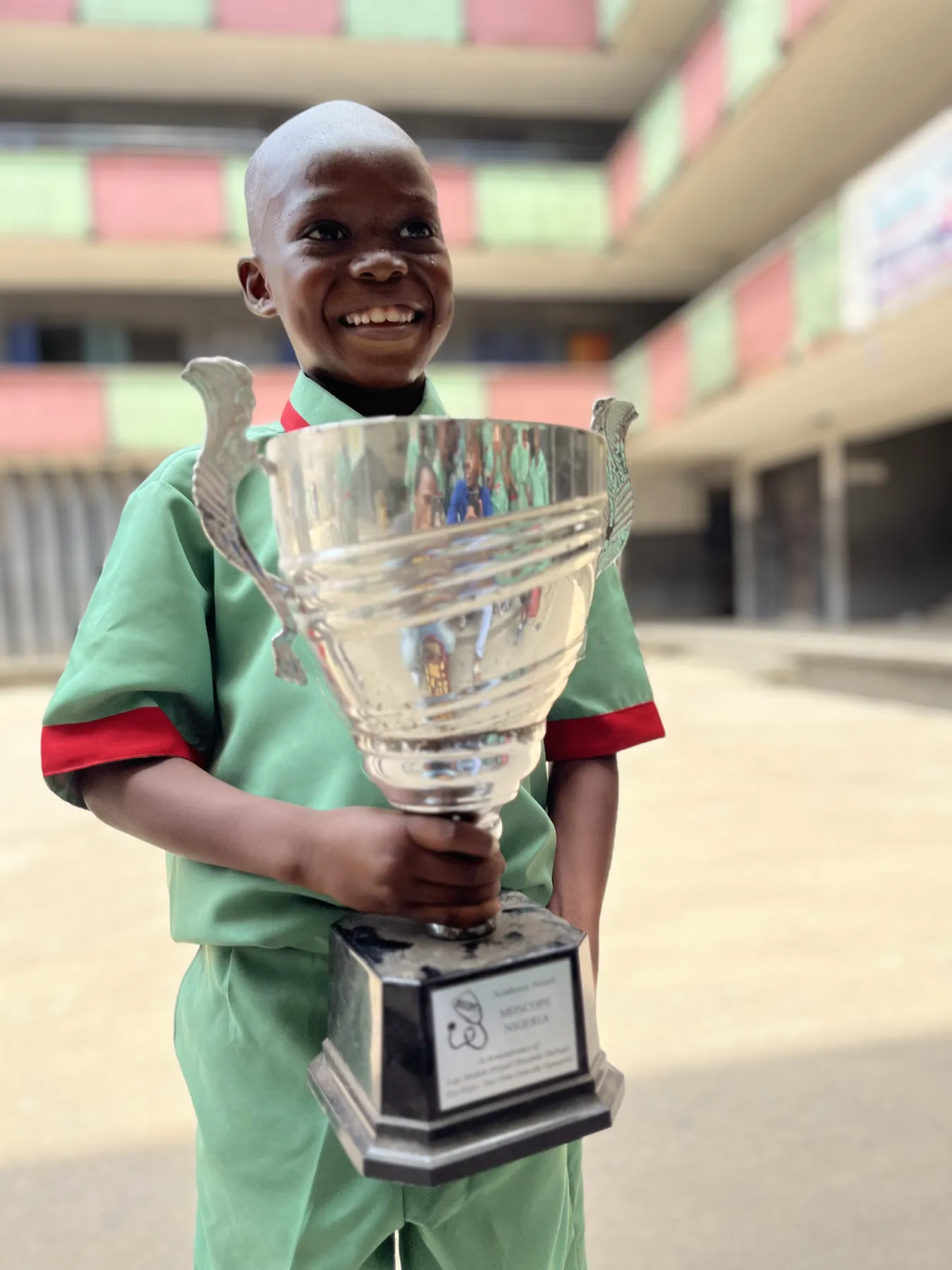 A proud pupil of St. John's Anglican Primary School